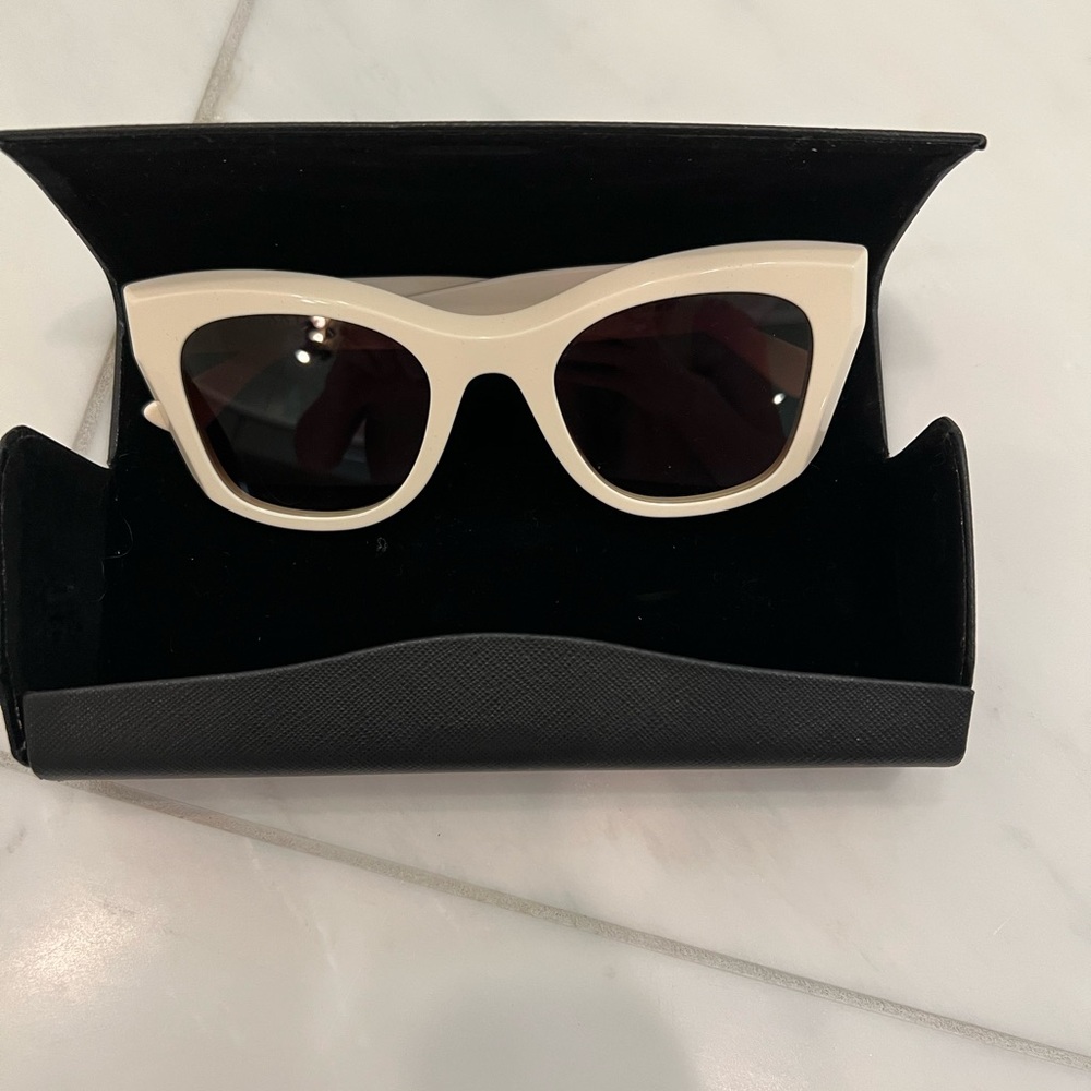 Thierry Lasry Chic Cream Cat-Eye Sunglasses